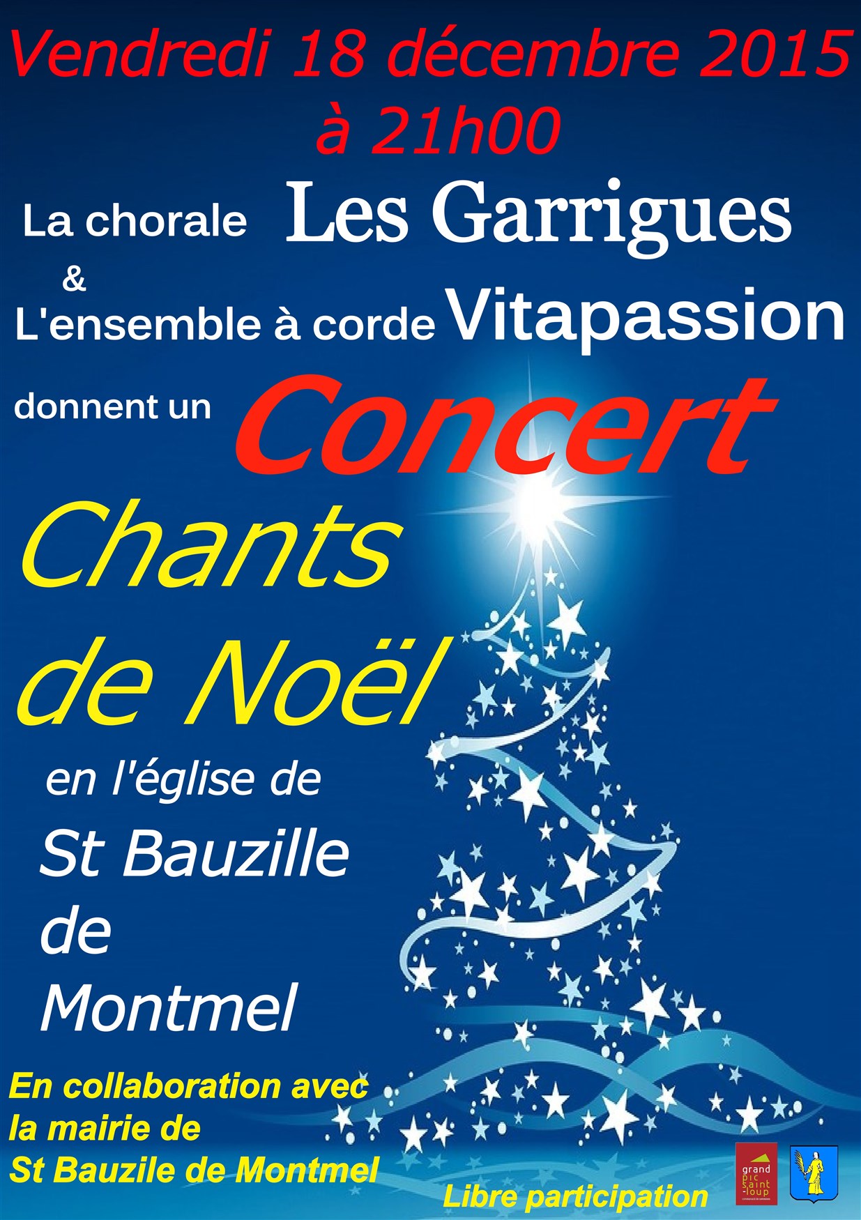 Concert de Noel à St Bauzille de Montmel